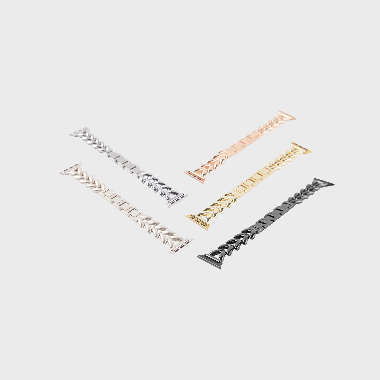 Chevron Lumière Steel Bracelet
