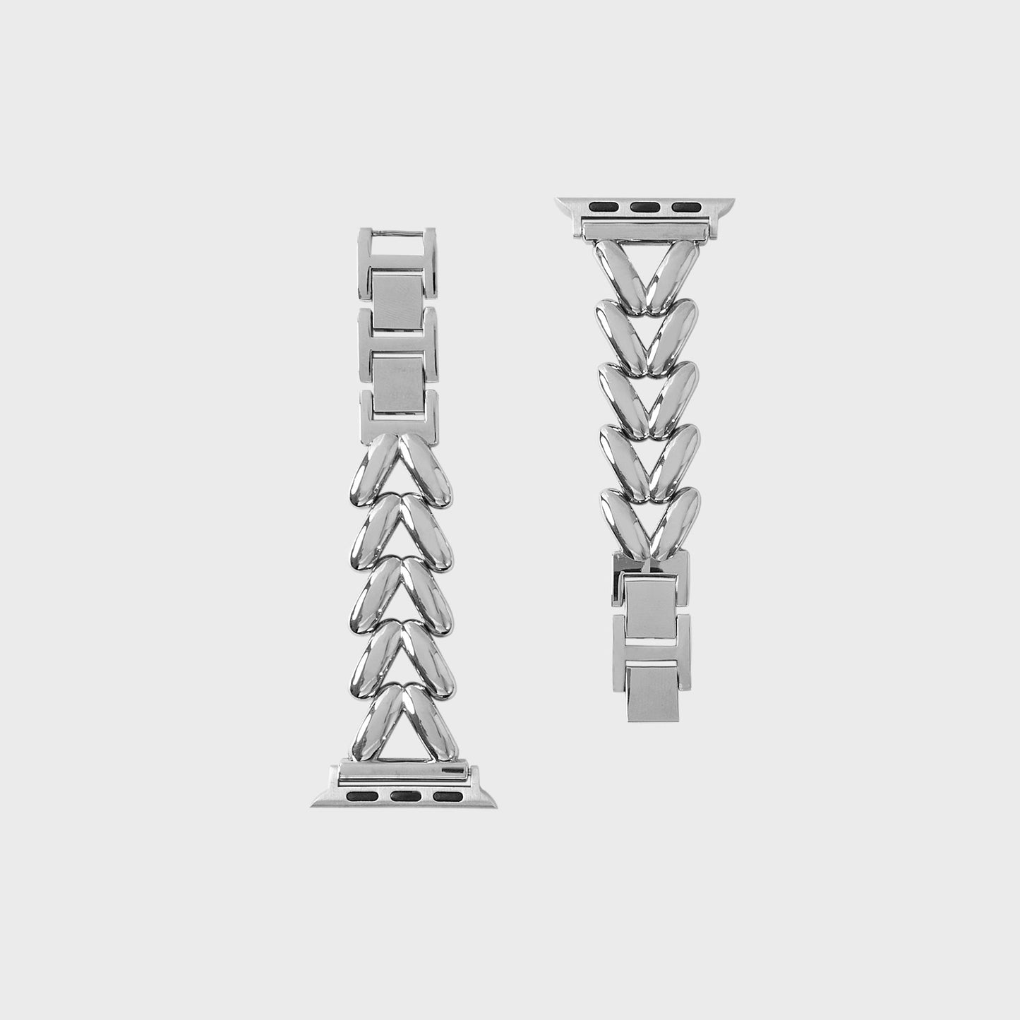 Chevron Lumière Steel Bracelet